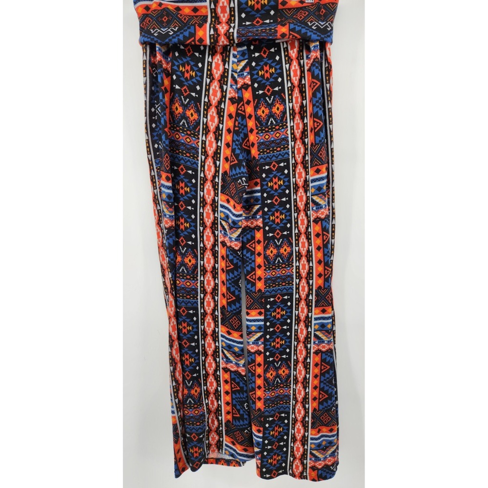 Boho Pants Womens 1X Beige‎  Retro Wide Leg Pull On Lounge Hippie Stretch - Picture 4 of 8